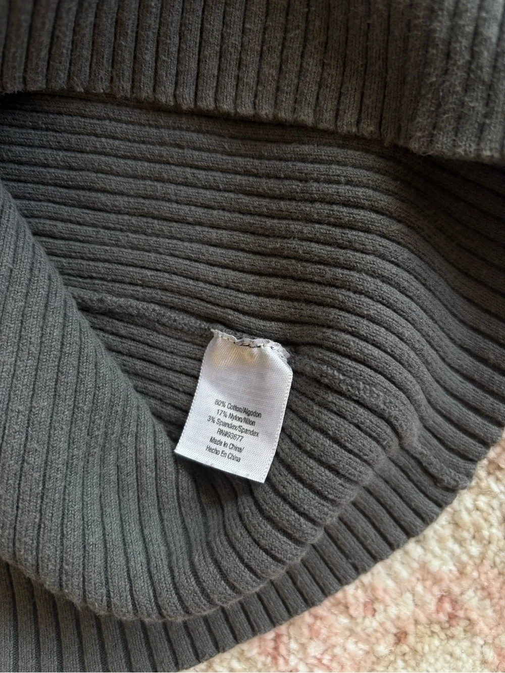 St. John’s Bay Classic Sweater grey v neck